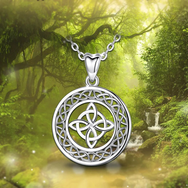 925 Sterling Silver Good Luck Celtic Knot Necklace