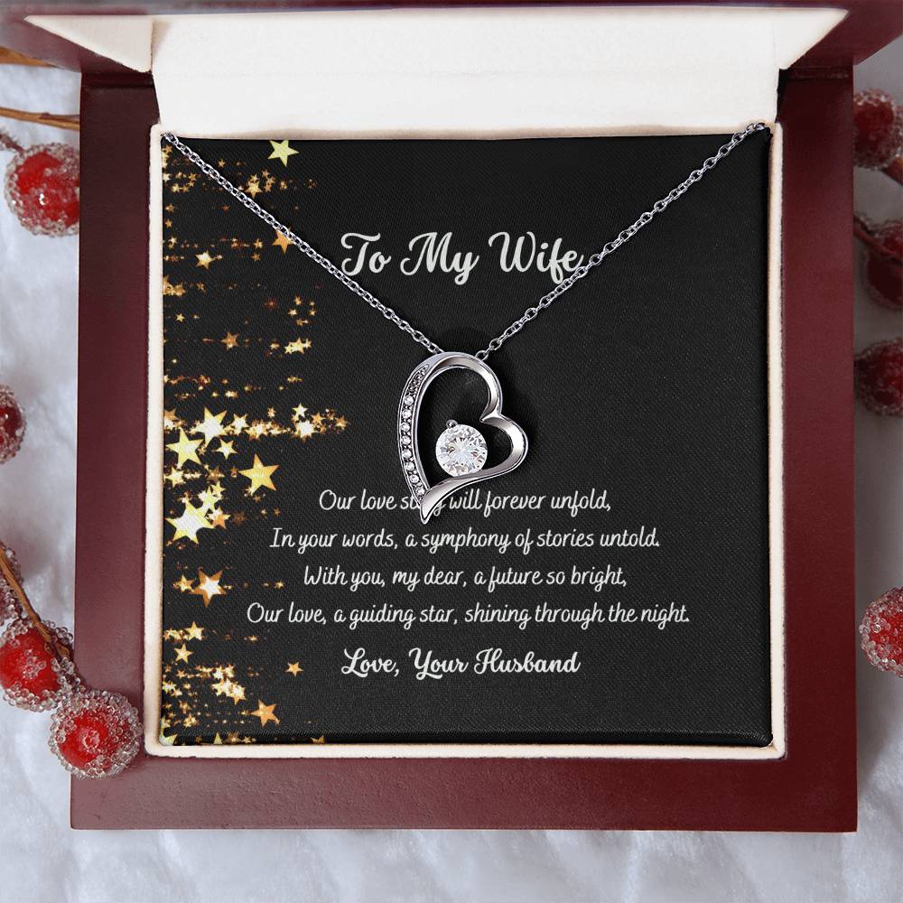 To My Wife - A Guiding Star Necklace
