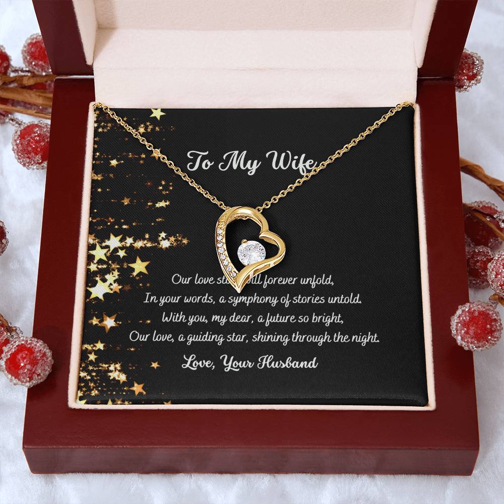 To My Wife - A Guiding Star Necklace