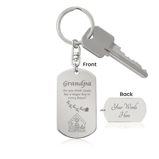 A Magic Key Christmas Keychain For Grandpa