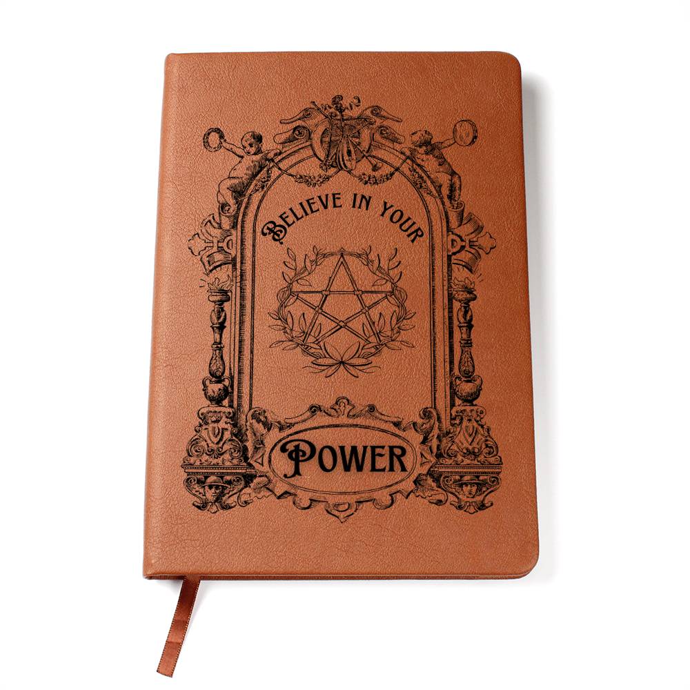 Believe In Your Power Graphic Leather Journal