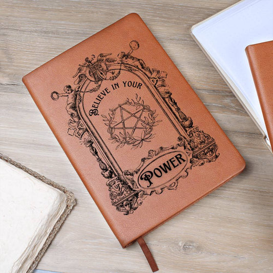 Believe In Your Power Graphic Leather Journal