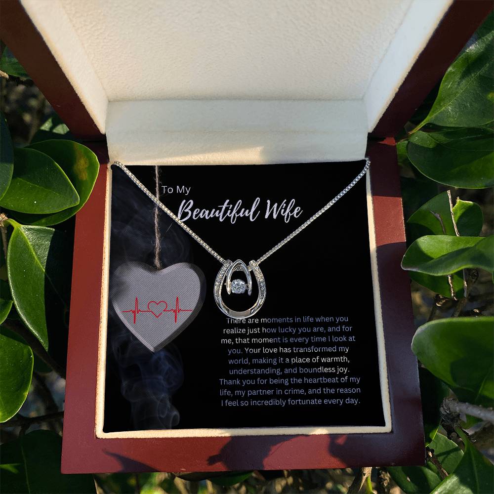 To My Wife - Heartbeat Of My Life Necklace