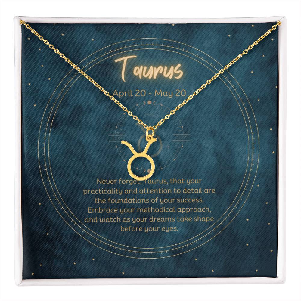 Taurus Zodiac Necklace