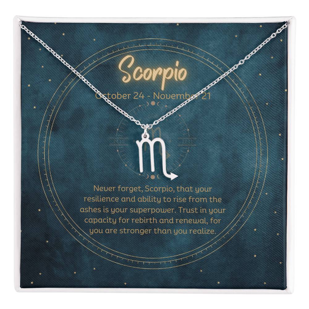 Scorpio Zodiac Necklace