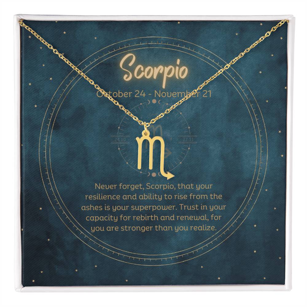 Scorpio Zodiac Necklace