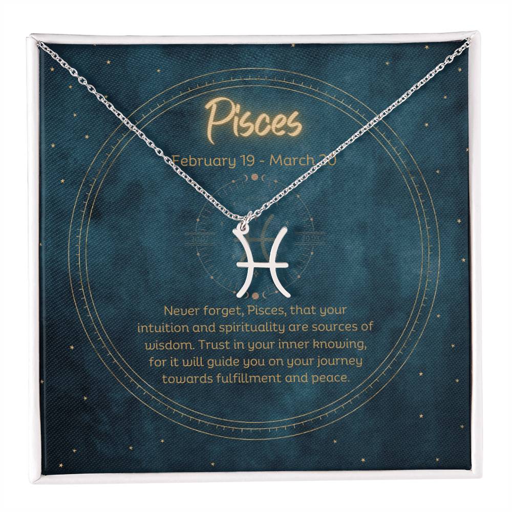 Pisces Zodiac Necklace