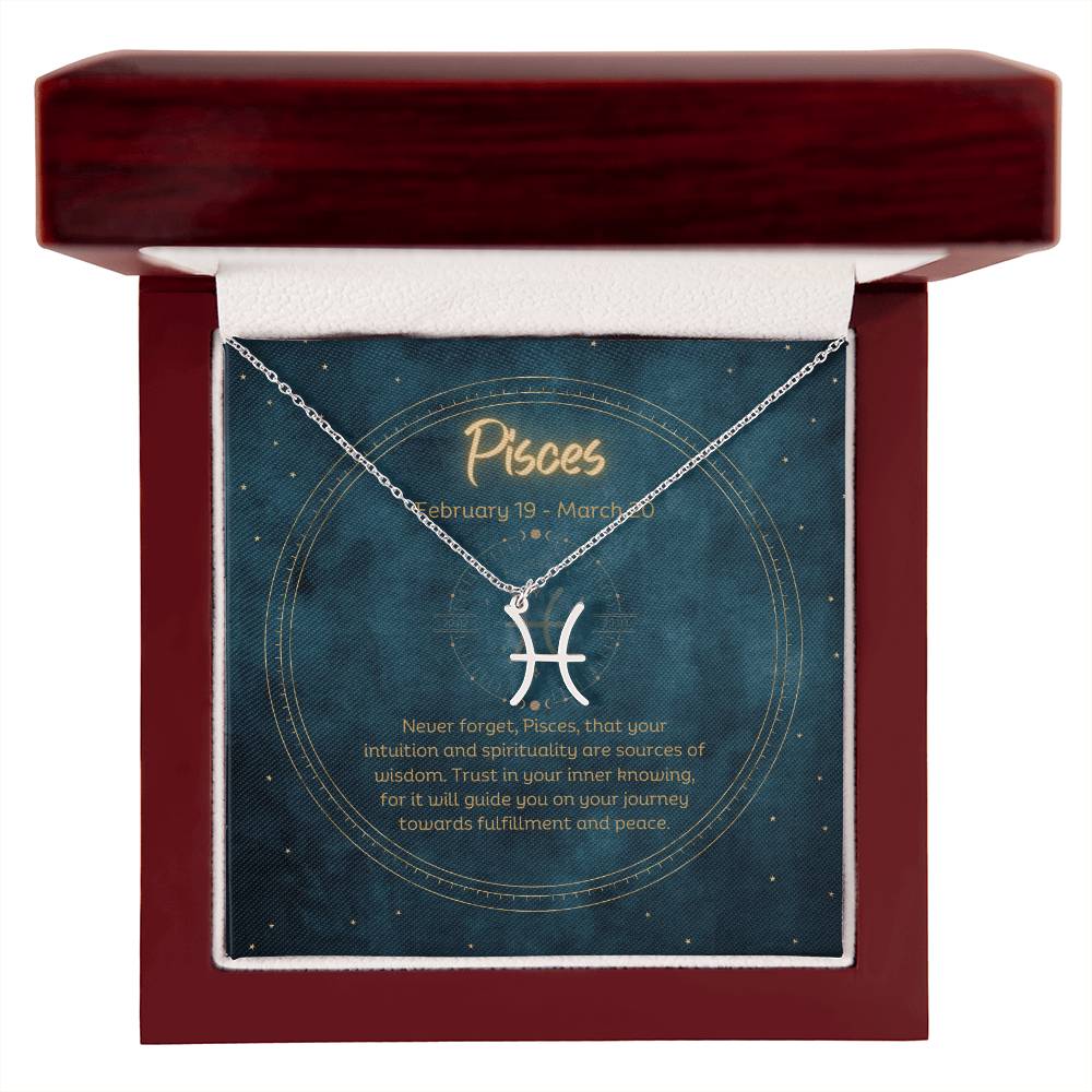 Pisces Zodiac Necklace