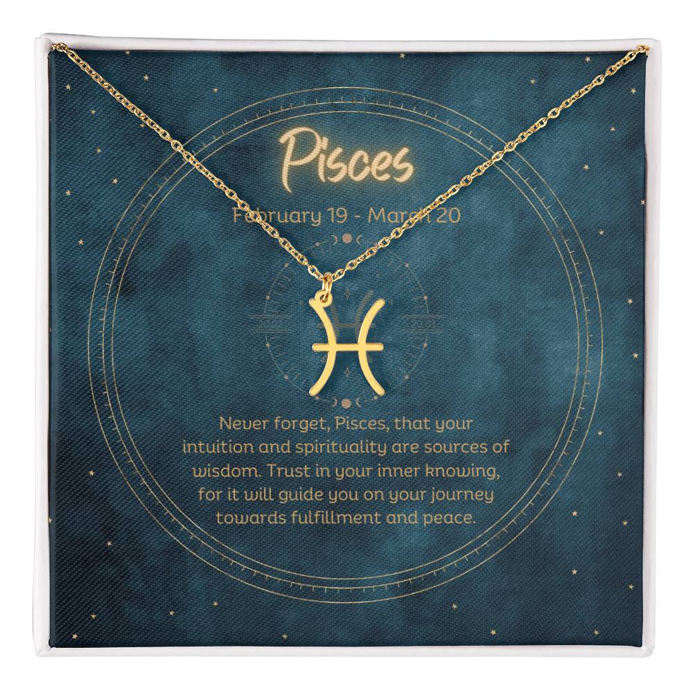 Pisces Zodiac Necklace