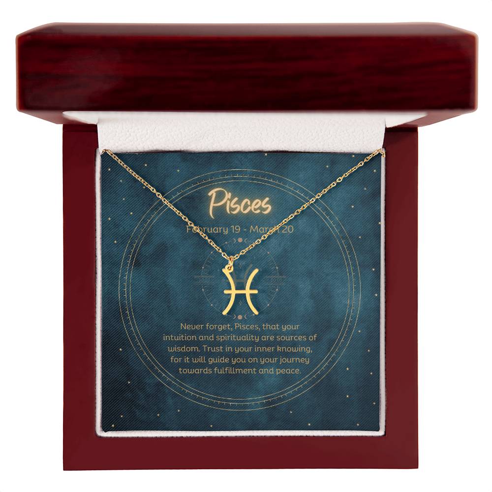 Pisces Zodiac Necklace