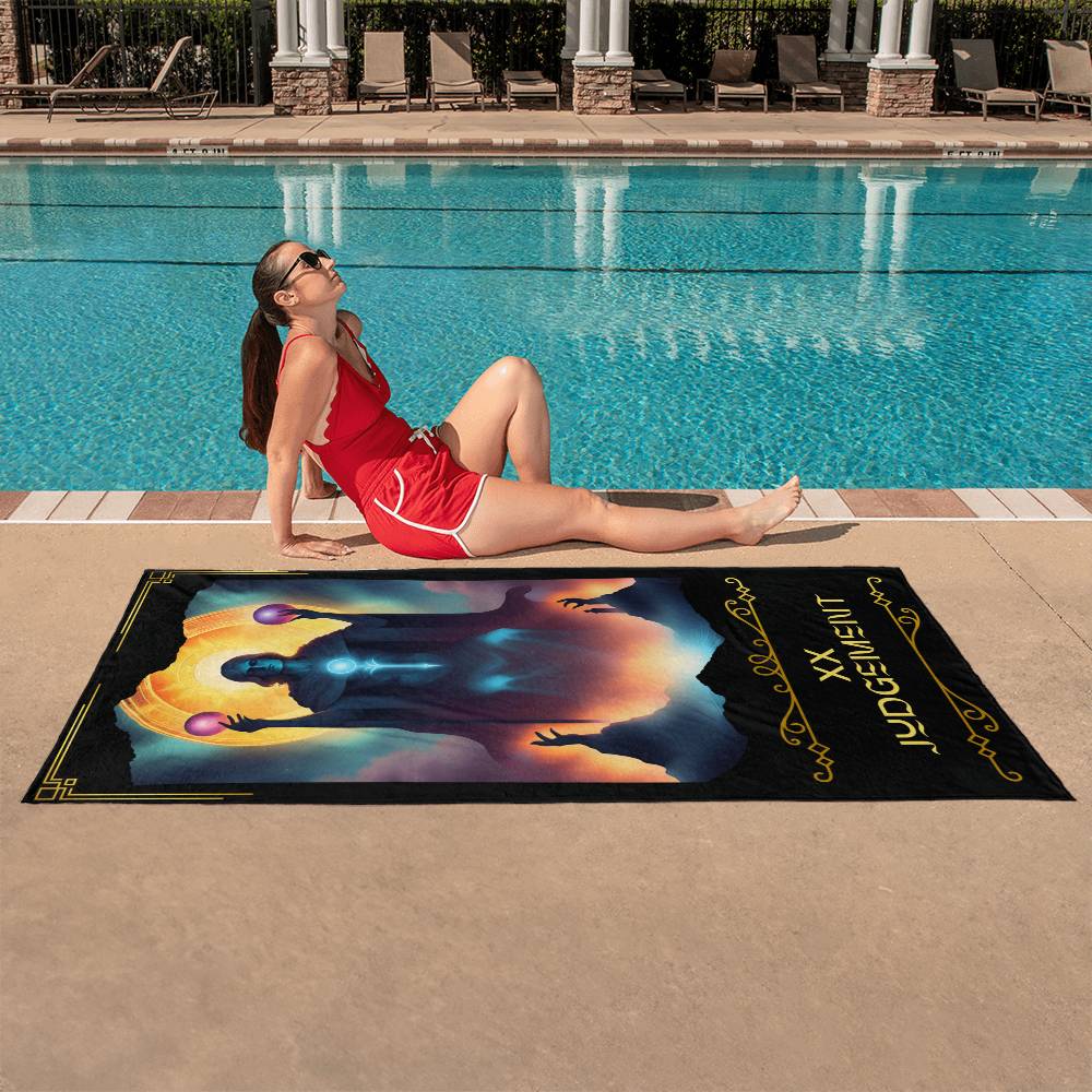 Judgement Tarot Card Beach Towel