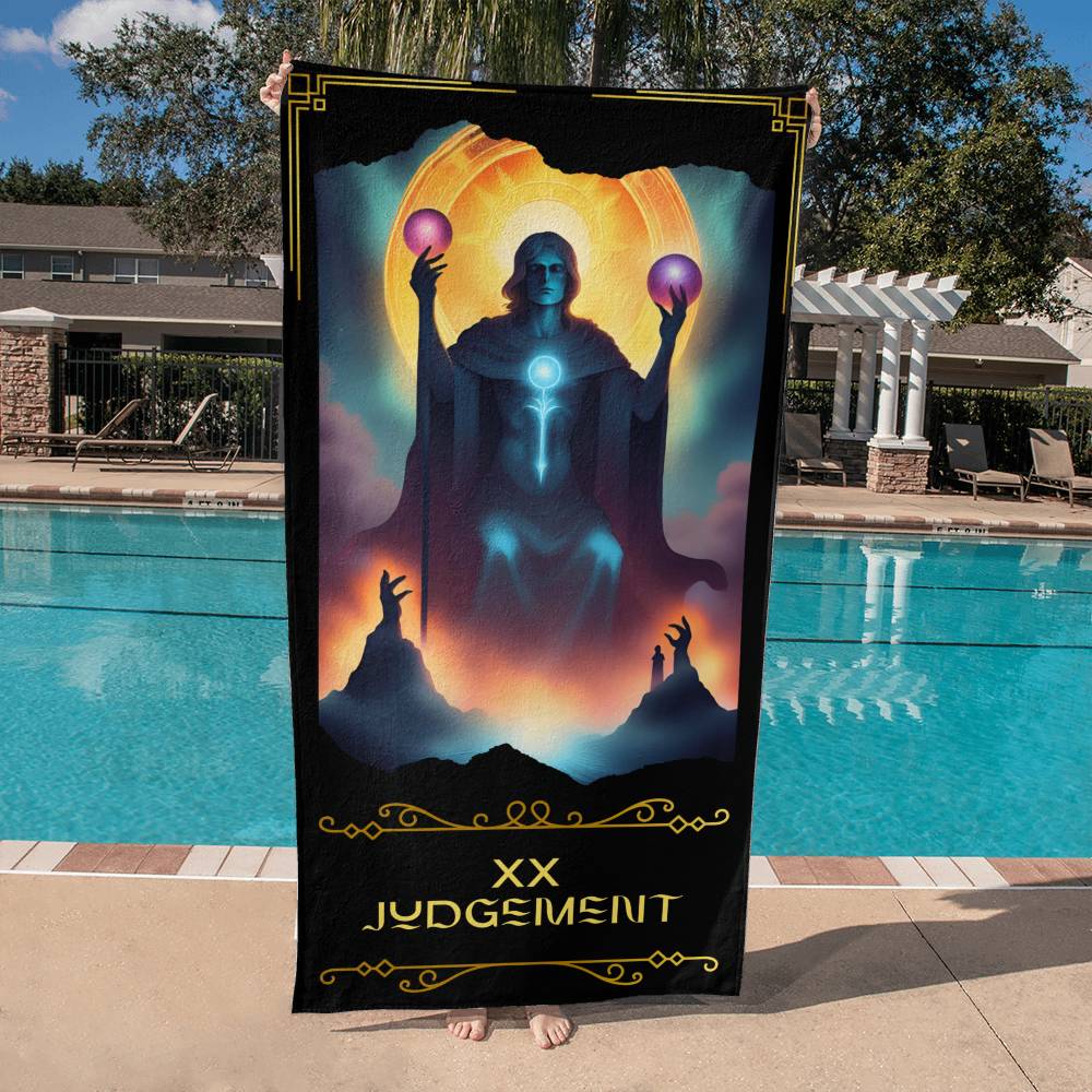 Judgement Tarot Card Beach Towel